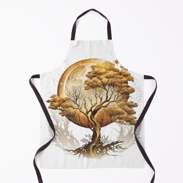 Item preview, Golden tree with moon designed and sold by Aliaksandr Kudlakou.