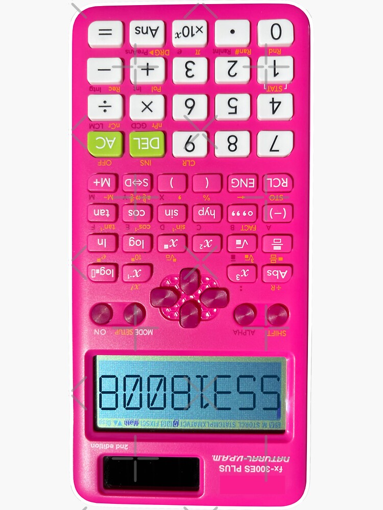 80081355 - 55318008 - Boobless calculator | Sticker