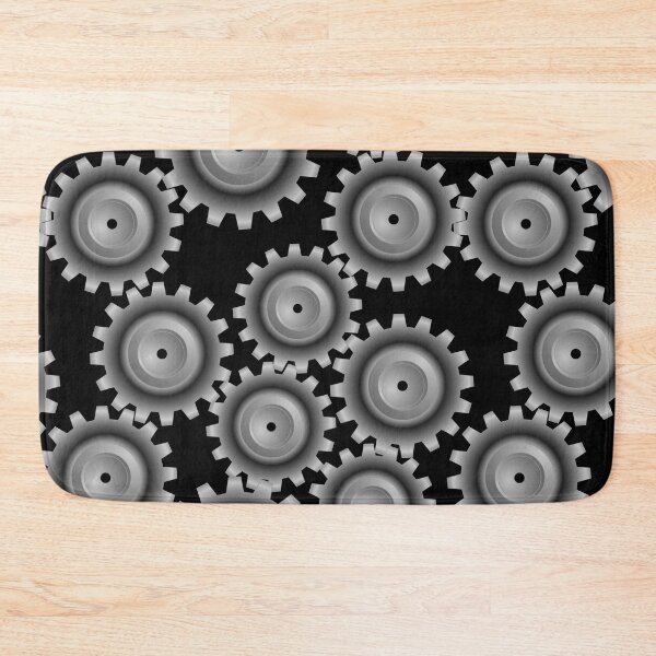 Item preview, Gray Gears Pattern designed and sold by BartholGraphics.