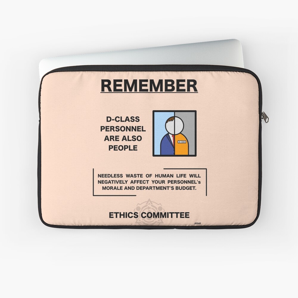 SCP Sticker - Remember: D-class are also people – Foundation