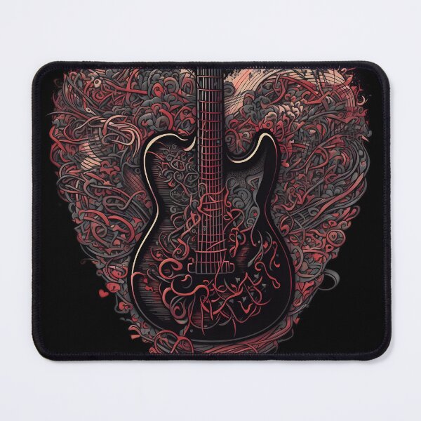 Item preview, Electric Guitar Heart Shaped Band Design designed and sold by EternalDelight1.