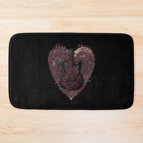 Item preview, Electric Guitar Heart Shaped Band Design designed and sold by EternalDelight1.