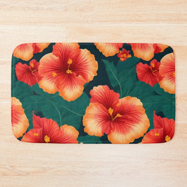 Item preview, Red and Orange Orchid Flowers Floral Patterns designed and sold by Wonder Of Light.