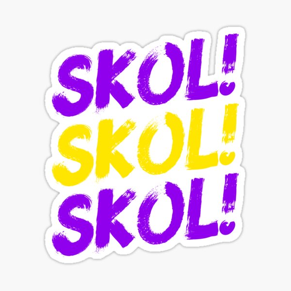 Skol Clap(Minnesota Vikings) Sticker for Sale by Michael Steger