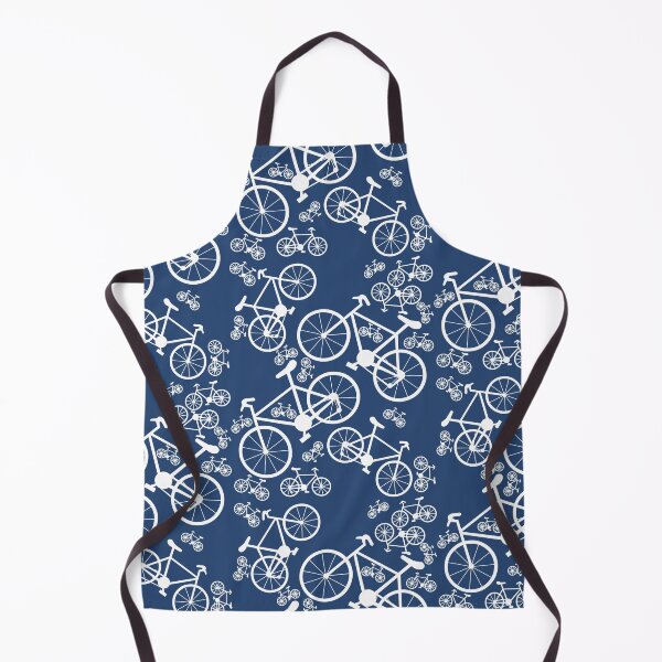 Item preview, White Bicycles Big and Small Pattern designed and sold by BartholGraphics.