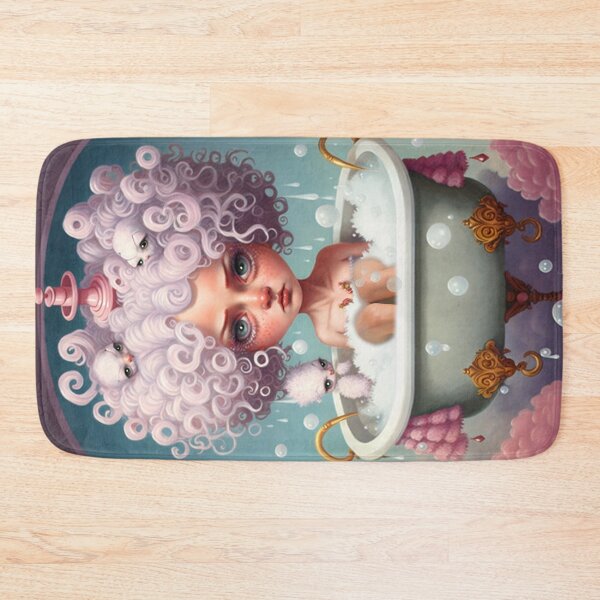Item preview, Big Eye Bubble Bath Portrait Low Brow Art designed and sold by Art.Fusion.Studio.