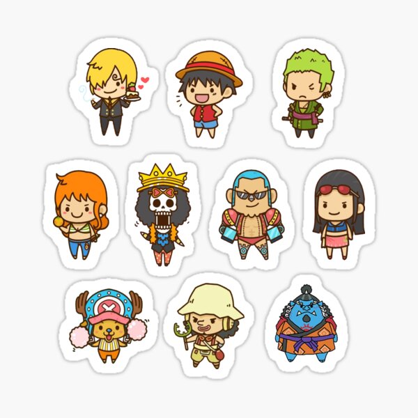 Sticker One Piece - Logo drapeau de l'équipage du chapeau de paille