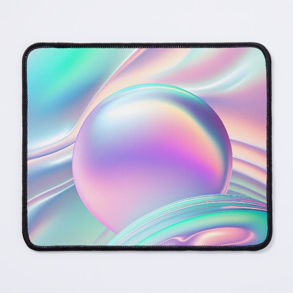 Item preview, Holographic wallpaper background with floating bubbles in the liquid. Hologram texture designed and sold by anytka.
