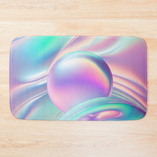 Item preview, Holographic wallpaper background with floating bubbles in the liquid. Hologram texture designed and sold by anytka.