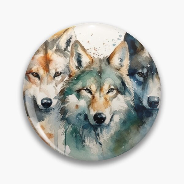 Item preview, Watercolor Wash Wolves designed and sold by Matt's Artificial Nature.