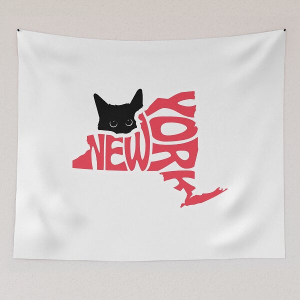 Item preview, Cat Loves New York | State Pride Shirt for Pet Lovers designed and sold by GoblinBoutique.