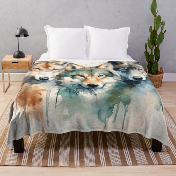 Item preview, Watercolor Wash Wolves designed and sold by Matt's Artificial Nature.