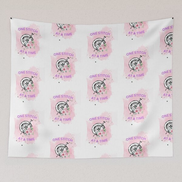 Item preview, One Stitch at a Time Button and Needle designed and sold by HanaiPrint.