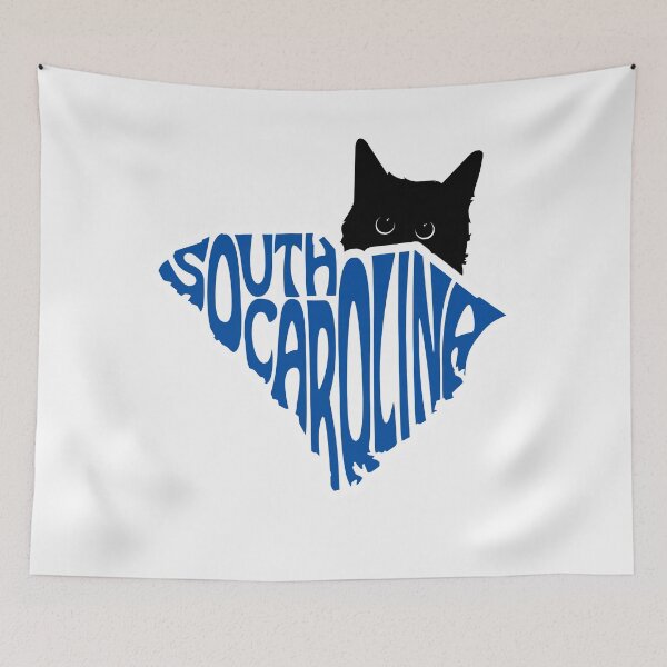 Item preview, Cat Loves South Carolina | State Pride Shirt for Pet Lovers designed and sold by GoblinBoutique.