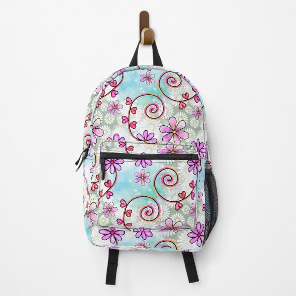 Item preview, Lavender Heart Doodle White Daisy Watermark designed and sold by frankie5368.