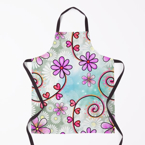Item preview, Lavender Heart Doodle White Daisy Watermark designed and sold by frankie5368.
