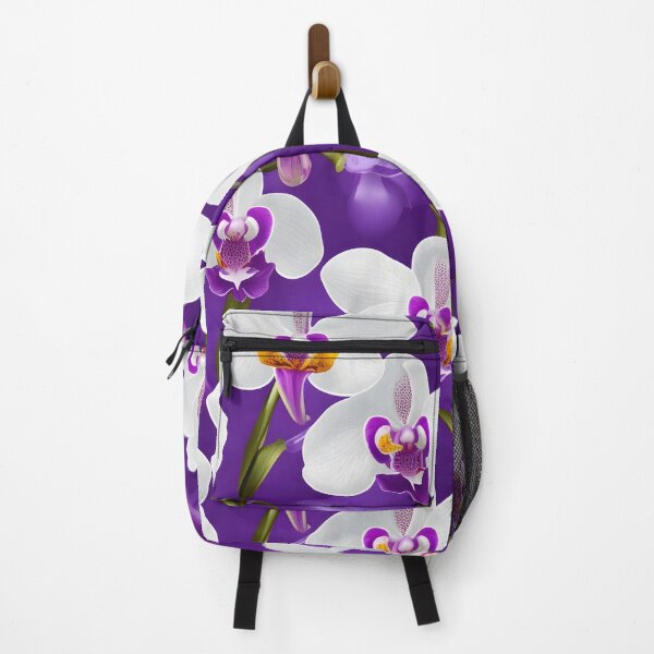 Item preview, Purple and White Orchid Flowers Floral Patterns designed and sold by Wonder Of Light.