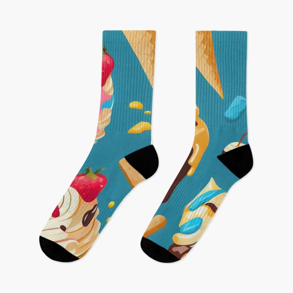 Item preview, Twisted ice cream cone. Stylized retro pattern. Sweet dessert background with drops designed and sold by anytka.