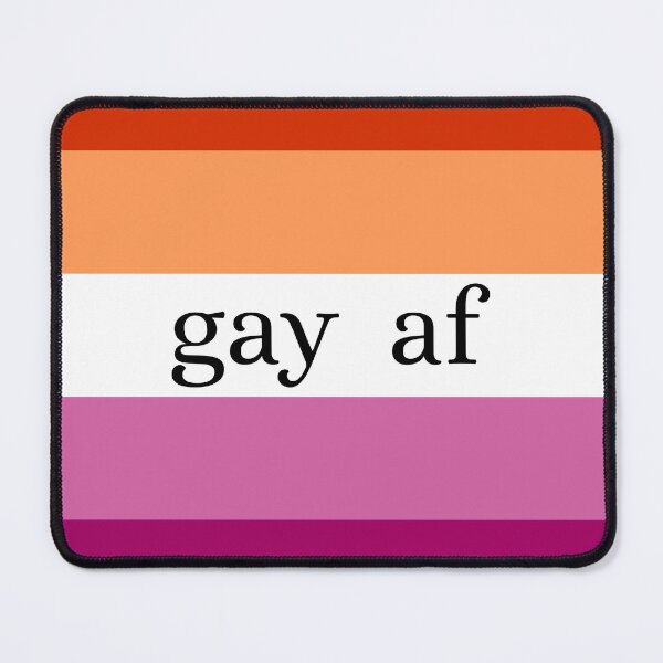Item preview, Gay AF / Simplified Lesbian Pride Flag designed and sold by MaddieMade.
