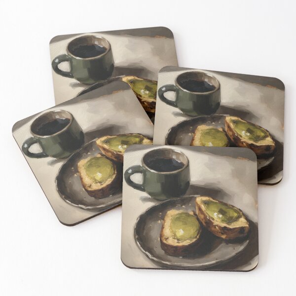 Item preview, Avocado toast and coffee designed and sold by summer-sun-designs.