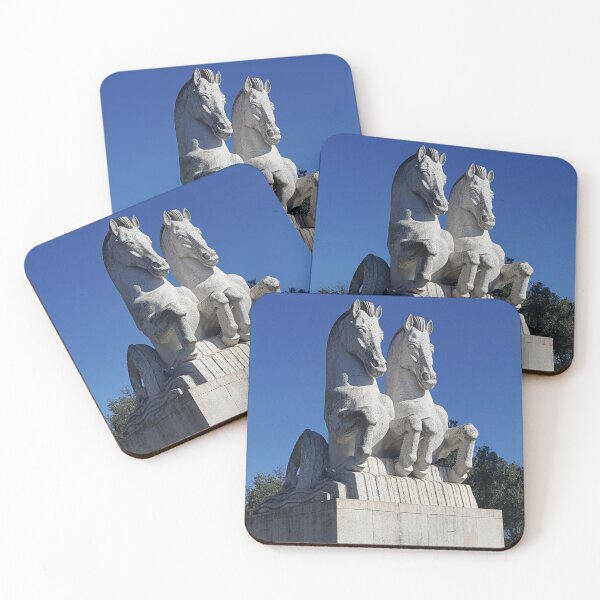 Item preview, Majestic Horse Statue against Blue Sky in Lisbon Portugal designed and sold by TreasleC.