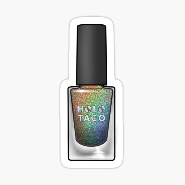 Holo Taco Nail Polish  Sticker for Sale by beccaisanerd