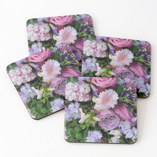 Item preview, Pink and purple summer flowers designed and sold by OllieandQuinn.