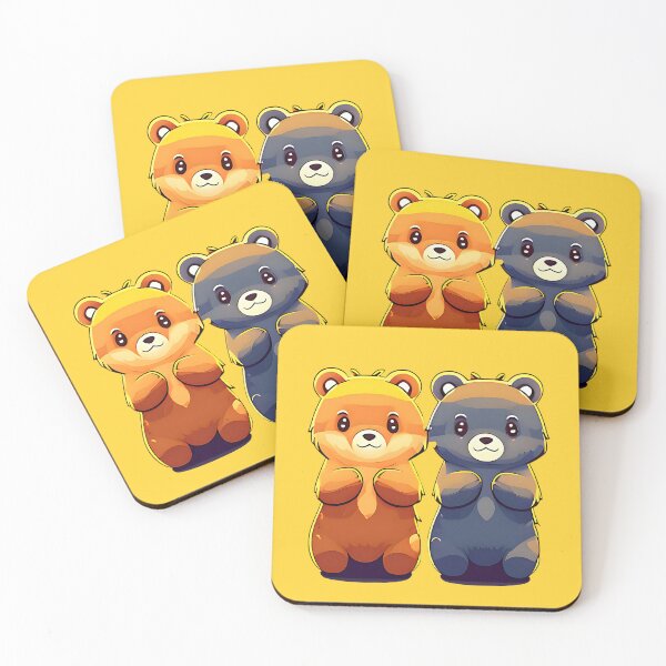 Item preview, Happy Adorable Couple Bear Design designed and sold by Cuteosaur.