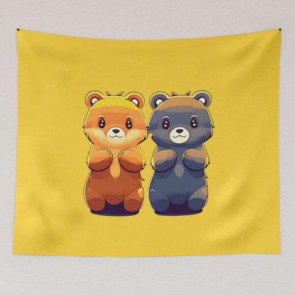 Item preview, Happy Adorable Couple Bear Design designed and sold by Cuteosaur.