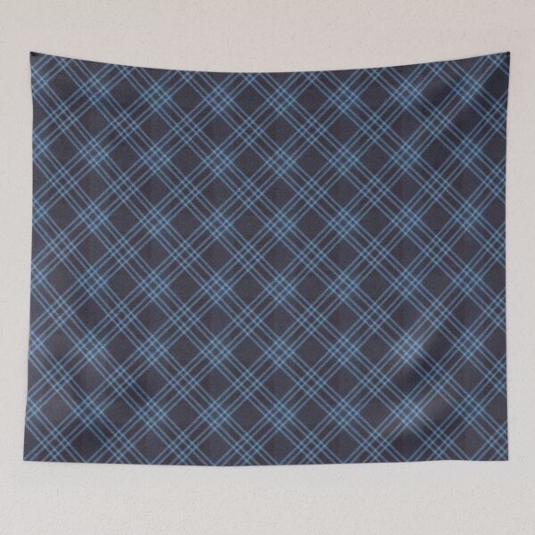 Item preview, Black and blue diagonal diamond pattern design designed and sold by Fun Fun Fun in the Sun.