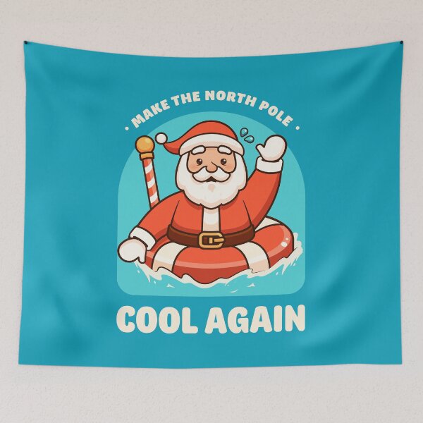 Item preview, Make North Pole Cool Again - Cute Santa Claus designed and sold by Gudland.
