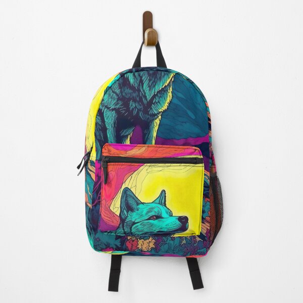 Item preview, Trippy Wolves at Sunrise designed and sold by Matt's Artificial Nature.
