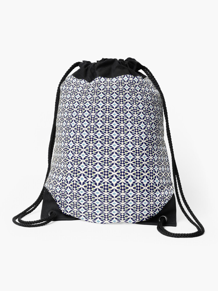 Thumbnail 1 of 3, Drawstring Bag, Lovely Flowers designed and sold by Patterns For Products.
