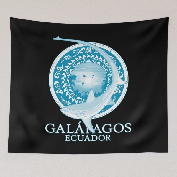 Item preview, Thresher shark Galápagos Ecuador designed and sold by NicGrayGraphic.
