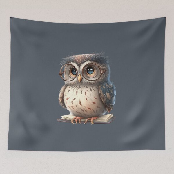 Item preview, Owl with glasses designed and sold by Blueblock.