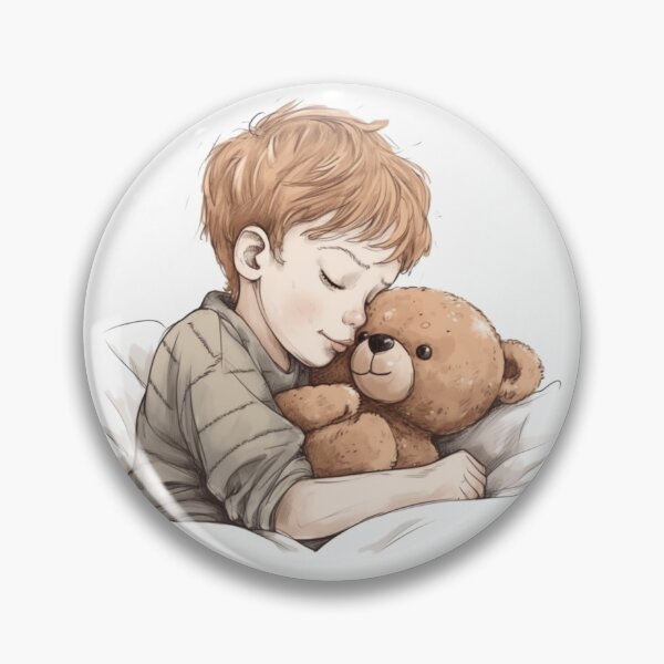 Item preview, Peaceful Sleep with a Teddy Bear designed and sold by charlesss999.