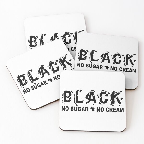 Item preview, Black; No Sugar; No Cream; designed and sold by StickerApe.