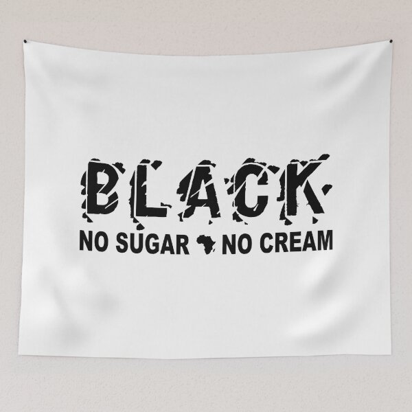 Item preview, Black; No Sugar; No Cream; designed and sold by StickerApe.