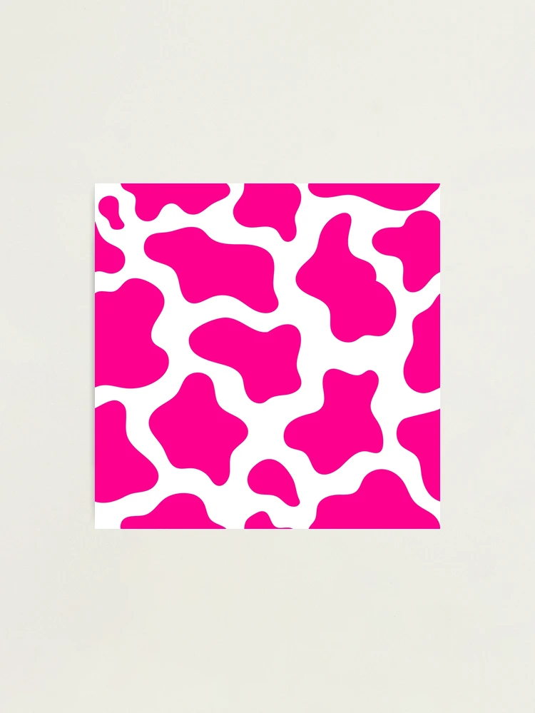 Cow print, pink, design, pattern, animal, baby pink, simple, cute