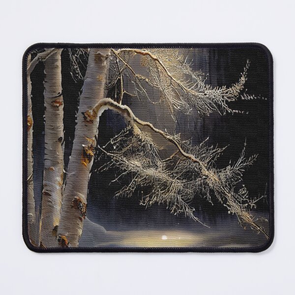 Item preview, Rime-iced Birch Tree in Winter Landscape designed and sold by Rocky Mountain Artistry.