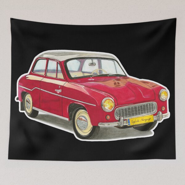 Item preview, Classic Polish Car - Syrena 103 designed and sold by SylwiaCarArt.