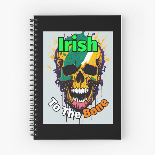 Item preview, Irish To The Bone Skull Flag Light Background designed and sold by IrishPOD.