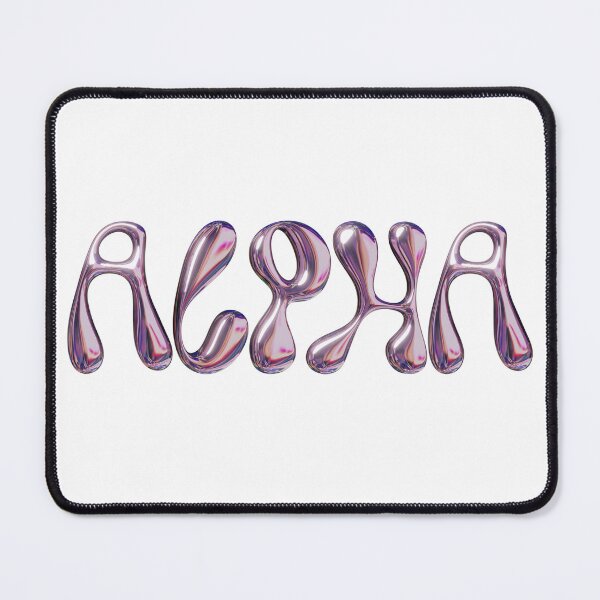 Item preview, pink chrome alpha designed and sold by BlossomLane.