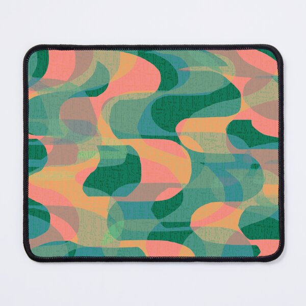Item preview, Retro 70s Groovy Waves - Coral and Green designed and sold by Michelebuttons.