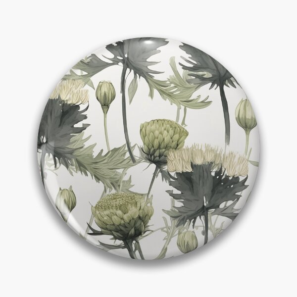 Item preview, WOW! Botanical pattern seamless flower green designed and sold by PolarInk.