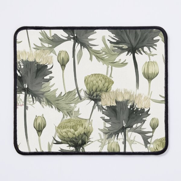Item preview, WOW! Botanical pattern seamless flower green designed and sold by PolarInk.