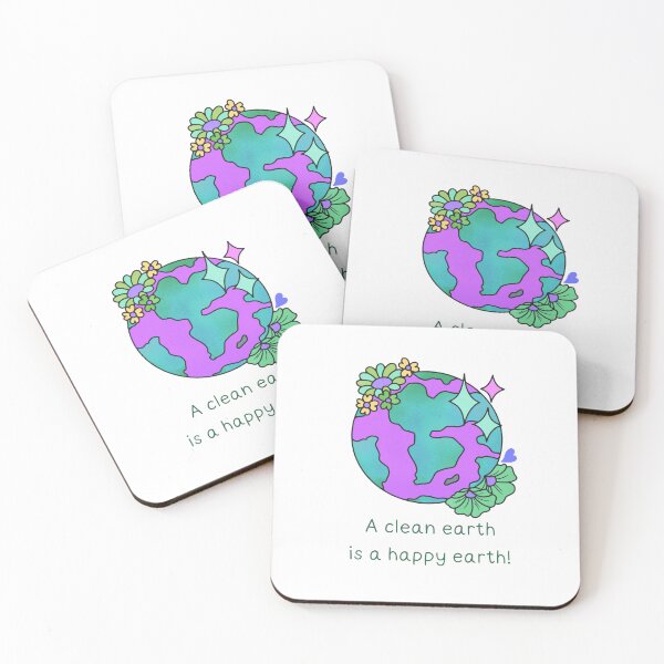 Item preview, A clean earth is a happy earth! Earth day designed and sold by Sunwang.