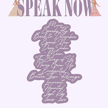 Enchanted Taylor Swift Watercolor Lyric Wall Art, Speak Now Quote