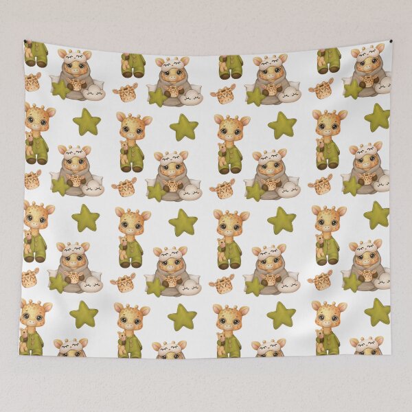 Item preview, Baby Giraffe Nursery Pattern-Baby Giraffe Pattern-Giraffe Pattern-Giraffe Nursery Pattern designed and sold by Fine-Spot.