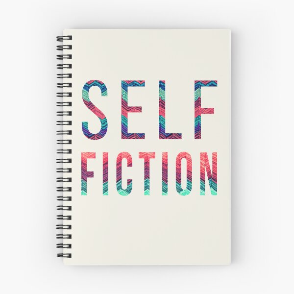 Item preview, "SELF FICTION" saying, colorful font, lettering designed and sold by Time4Space.